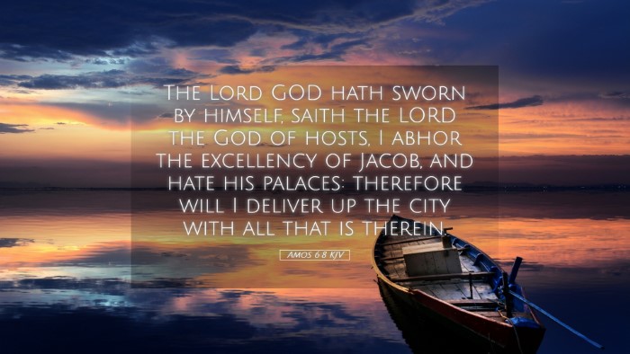 Picture 05 - Amos 6:8 KJV Desktop Wallpaper - The Lord GOD hath sworn by himself, saith the - Desktop Bible Verse Wallpaper