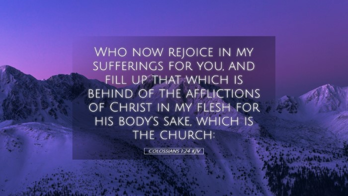 Picture 05 - Colossians 1:24 KJV Desktop Wallpaper - Who now rejoice in my sufferings for you, and - Desktop Bible Verse Wallpaper