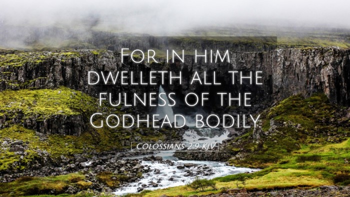 Picture 05 - Colossians 2:9 KJV Desktop Wallpaper - For in him dwelleth all the fulness of the - Desktop Bible Verse Wallpaper