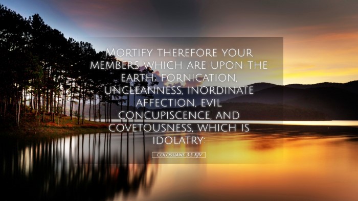 Picture 05 - Colossians 3:5 KJV Desktop Wallpaper - Mortify therefore your members which are upon the - Desktop Bible Verse Wallpaper