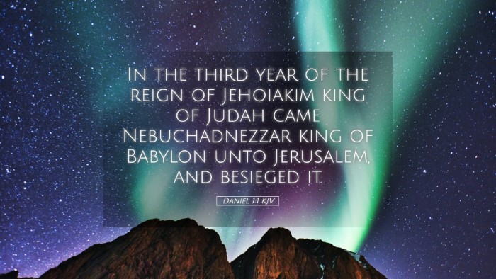 Picture 05 - Daniel 1:1 KJV Desktop Wallpaper - In the third year of the reign of Jehoiakim king - Desktop Bible Verse Wallpaper
