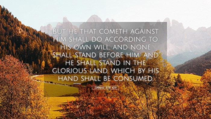 Picture 05 - Daniel 11:16 KJV Desktop Wallpaper - But he that cometh against him shall do according - Desktop Bible Verse Wallpaper