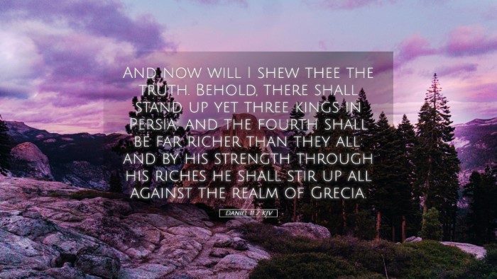 Picture 05 - Daniel 11:2 KJV Desktop Wallpaper - And now will I shew thee the truth. Behold, there - Desktop Bible Verse Wallpaper