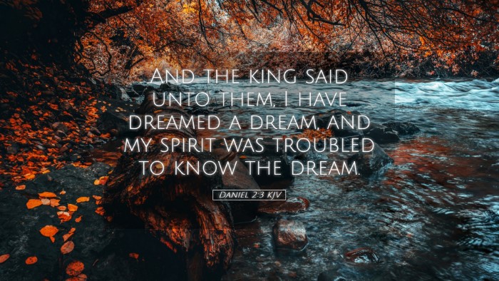 Picture 05 - Daniel 2:3 KJV Desktop Wallpaper - And the king said unto them, I have dreamed a - Desktop Bible Verse Wallpaper