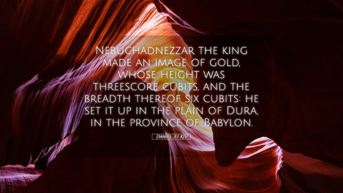 Picture 05 - Daniel 3:1 KJV Desktop Wallpaper - Nebuchadnezzar the king made an image of gold, - Desktop Bible Verse Wallpaper