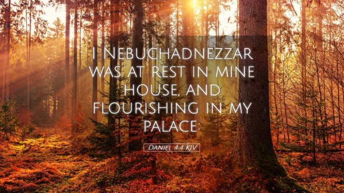 Picture 05 - Daniel 4:4 KJV Desktop Wallpaper - I Nebuchadnezzar was at rest in mine house, and - Desktop Bible Verse Wallpaper