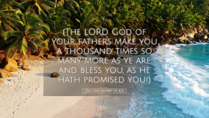 Picture 05 - Deuteronomy 1:11 KJV Desktop Wallpaper - (The LORD God of your fathers make you a thousand - Desktop Bible Verse Wallpaper