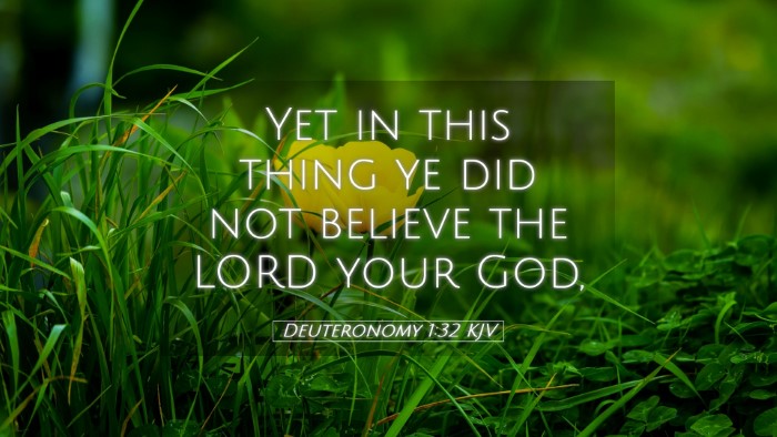 Picture 05 - Deuteronomy 1:32 KJV Desktop Wallpaper - Yet in this thing ye did not believe the LORD - Desktop Bible Verse Wallpaper