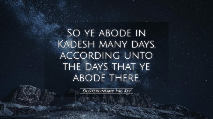 Picture 05 - Deuteronomy 1:46 KJV Desktop Wallpaper - So ye abode in Kadesh many days, according unto - Desktop Bible Verse Wallpaper