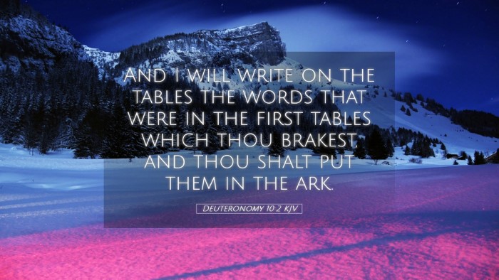 Picture 05 - Deuteronomy 10:2 KJV Desktop Wallpaper - And I will write on the tables the words that - Desktop Bible Verse Wallpaper