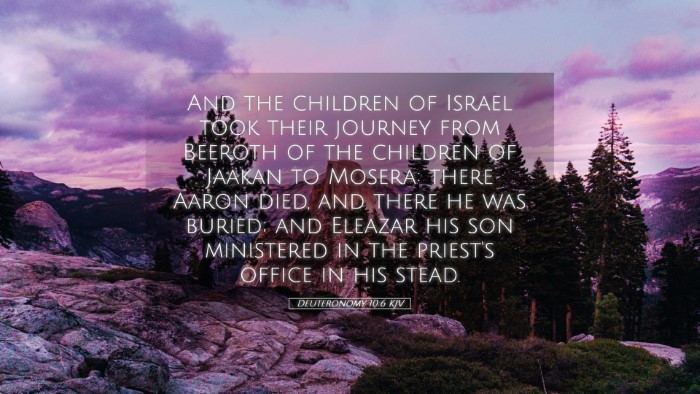 Picture 05 - Deuteronomy 10:6 KJV Desktop Wallpaper - And the children of Israel took their journey - Desktop Bible Verse Wallpaper