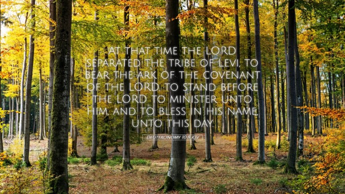 Picture 05 - Deuteronomy 10:8 KJV Desktop Wallpaper - At that time the LORD separated the tribe of - Desktop Bible Verse Wallpaper