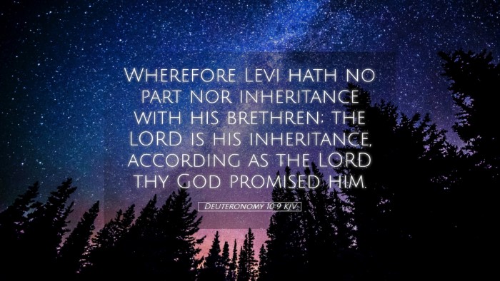 Picture 05 - Deuteronomy 10:9 KJV Desktop Wallpaper - Wherefore Levi hath no part nor inheritance with - Desktop Bible Verse Wallpaper