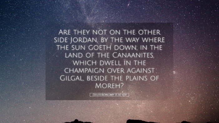 Picture 05 - Deuteronomy 11:30 KJV Desktop Wallpaper - Are they not on the other side Jordan, by the way - Desktop Bible Verse Wallpaper