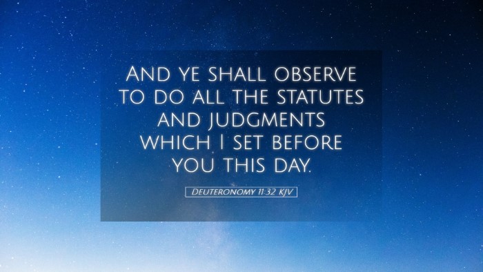 Picture 05 - Deuteronomy 11:32 KJV Desktop Wallpaper - And ye shall observe to do all the statutes and - Desktop Bible Verse Wallpaper