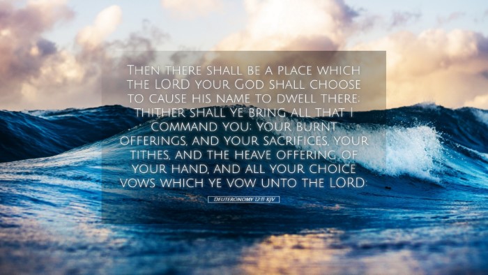 Picture 05 - Deuteronomy 12:11 KJV Desktop Wallpaper - Then there shall be a place which the LORD your - Desktop Bible Verse Wallpaper