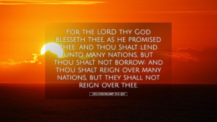 Picture 05 - Deuteronomy 15:6 KJV Desktop Wallpaper - For the LORD thy God blesseth thee, as he - Desktop Bible Verse Wallpaper