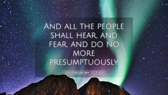Picture 05 - Deuteronomy 17:13 KJV Desktop Wallpaper - And all the people shall hear, and fear, and do - Desktop Bible Verse Wallpaper