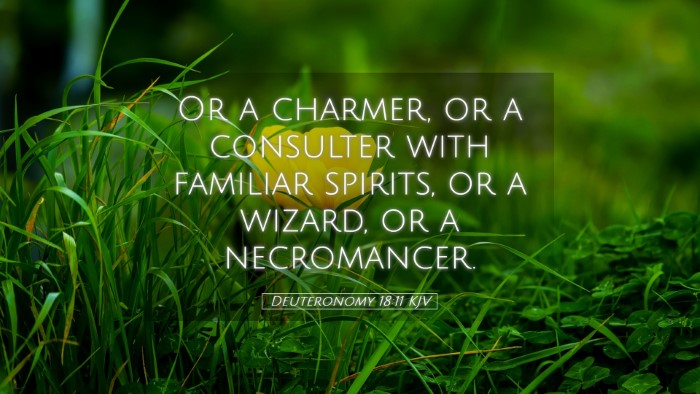 Picture 05 - Deuteronomy 18:11 KJV Desktop Wallpaper - Or a charmer, or a consulter with familiar - Desktop Bible Verse Wallpaper