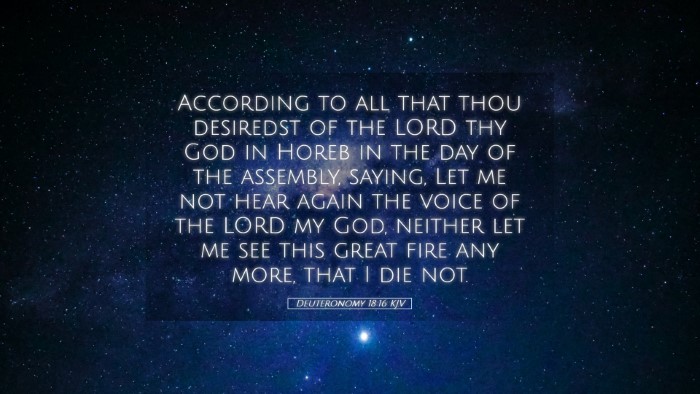 Picture 05 - Deuteronomy 18:16 KJV Desktop Wallpaper - According to all that thou desiredst of the LORD - Desktop Bible Verse Wallpaper