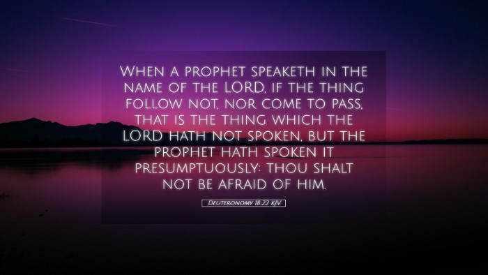 Picture 05 - Deuteronomy 18:22 KJV Desktop Wallpaper - When a prophet speaketh in the name of the LORD, - Desktop Bible Verse Wallpaper