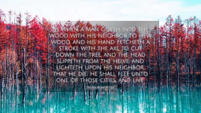 Picture 05 - Deuteronomy 19:5 KJV Desktop Wallpaper - As when a man goeth into the wood with his - Desktop Bible Verse Wallpaper