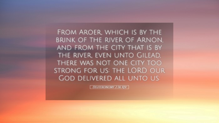 Picture 05 - Deuteronomy 2:36 KJV Desktop Wallpaper - From Aroer, which is by the brink of the river of - Desktop Bible Verse Wallpaper