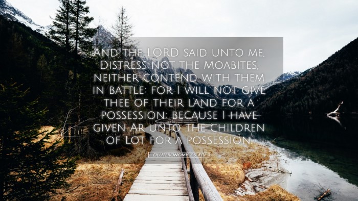 Picture 05 - Deuteronomy 2:9 KJV Desktop Wallpaper - And the LORD said unto me, Distress not the - Desktop Bible Verse Wallpaper