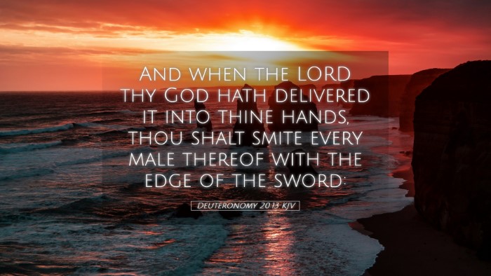 Picture 05 - Deuteronomy 20:13 KJV Desktop Wallpaper - And when the LORD thy God hath delivered it into - Desktop Bible Verse Wallpaper