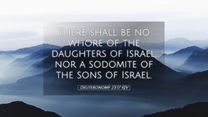 Picture 05 - Deuteronomy 23:17 KJV Desktop Wallpaper - There shall be no whore of the daughters of - Desktop Bible Verse Wallpaper