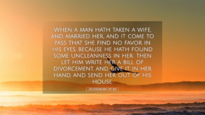 Picture 05 - Deuteronomy 24:1 KJV Desktop Wallpaper - When a man hath taken a wife, and married her, - Desktop Bible Verse Wallpaper