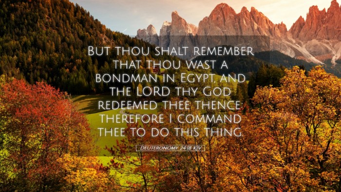 Picture 05 - Deuteronomy 24:18 KJV Desktop Wallpaper - But thou shalt remember that thou wast a bondman - Desktop Bible Verse Wallpaper