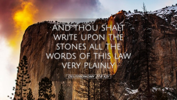 Picture 05 - Deuteronomy 27:8 KJV Desktop Wallpaper - And thou shalt write upon the stones all the - Desktop Bible Verse Wallpaper