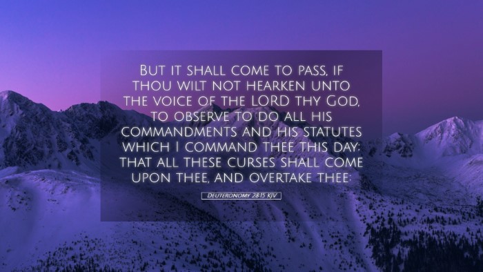 Picture 05 - Deuteronomy 28:15 KJV Desktop Wallpaper - But it shall come to pass, if thou wilt not - Desktop Bible Verse Wallpaper