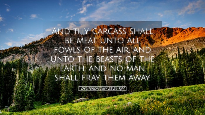 Picture 05 - Deuteronomy 28:26 KJV Desktop Wallpaper - And thy carcass shall be meat unto all fowls of - Desktop Bible Verse Wallpaper