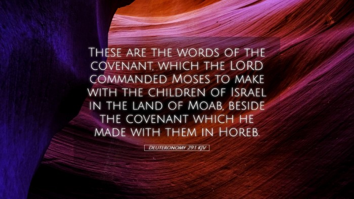 Picture 05 - Deuteronomy 29:1 KJV Desktop Wallpaper - These are the words of the covenant, which the - Desktop Bible Verse Wallpaper