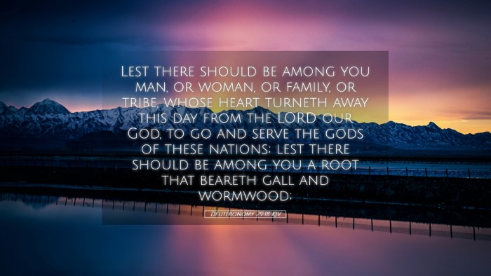 Picture 05 - Deuteronomy 29:18 KJV Desktop Wallpaper - Lest there should be among you man, or woman, or - Desktop Bible Verse Wallpaper