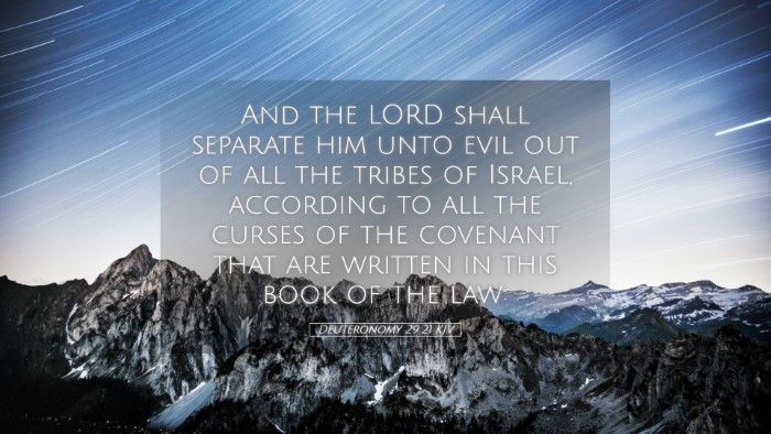 Picture 05 - Deuteronomy 29:21 KJV Desktop Wallpaper - And the LORD shall separate him unto evil out of - Desktop Bible Verse Wallpaper