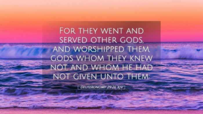 Picture 05 - Deuteronomy 29:26 KJV Desktop Wallpaper - For they went and served other gods, and - Desktop Bible Verse Wallpaper