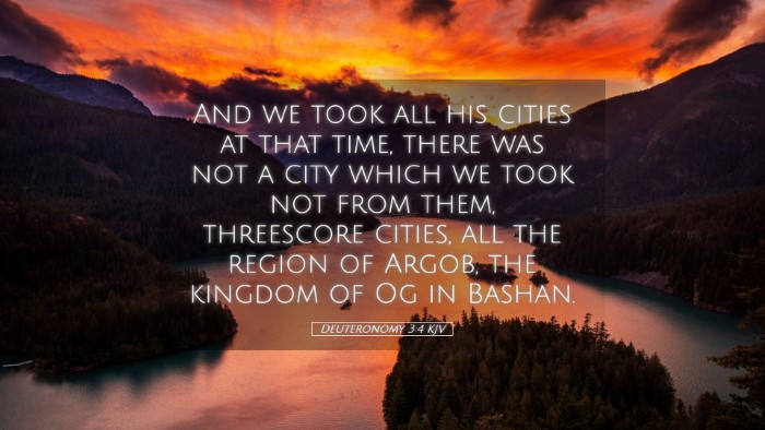 Picture 05 - Deuteronomy 3:4 KJV Desktop Wallpaper - And we took all his cities at that time, there - Desktop Bible Verse Wallpaper