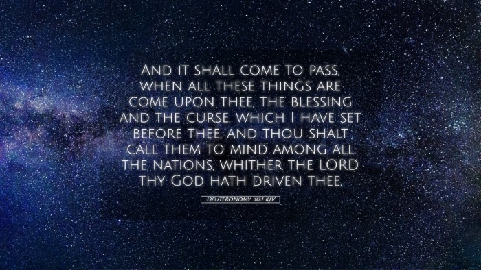 Picture 05 - Deuteronomy 30:1 KJV Desktop Wallpaper - And it shall come to pass, when all these things - Desktop Bible Verse Wallpaper