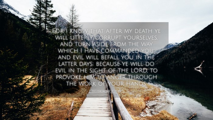 Picture 05 - Deuteronomy 31:29 KJV Desktop Wallpaper - For I know that after my death ye will utterly - Desktop Bible Verse Wallpaper