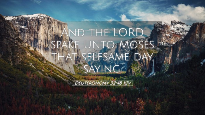 Picture 05 - Deuteronomy 32:48 KJV Desktop Wallpaper - And the LORD spake unto Moses that selfsame day, - Desktop Bible Verse Wallpaper