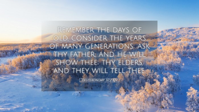 Picture 05 - Deuteronomy 32:7 KJV Desktop Wallpaper - Remember the days of old, consider the years of - Desktop Bible Verse Wallpaper