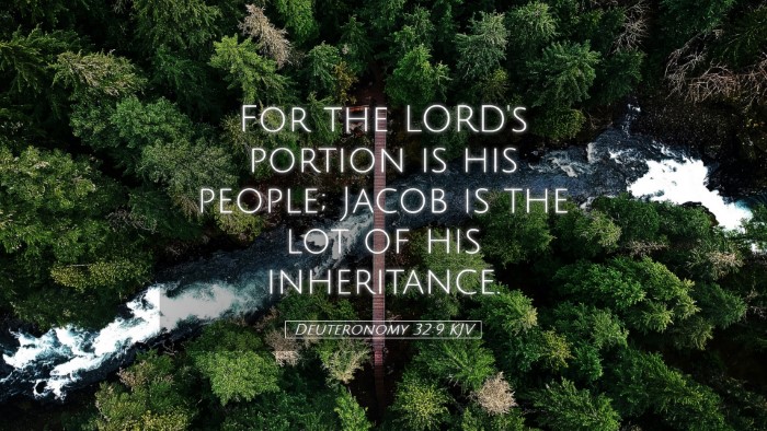 Picture 05 - Deuteronomy 32:9 KJV Desktop Wallpaper - For the LORD's portion is his people; Jacob is - Desktop Bible Verse Wallpaper