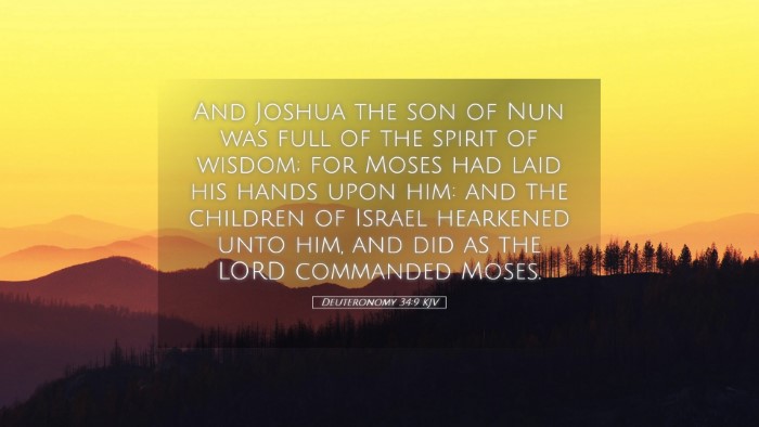 Picture 05 - Deuteronomy 34:9 KJV Desktop Wallpaper - And Joshua the son of Nun was full of the spirit - Desktop Bible Verse Wallpaper