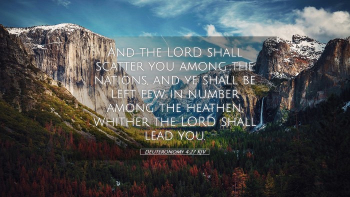 Picture 05 - Deuteronomy 4:27 KJV Desktop Wallpaper - And the LORD shall scatter you among the nations, - Desktop Bible Verse Wallpaper