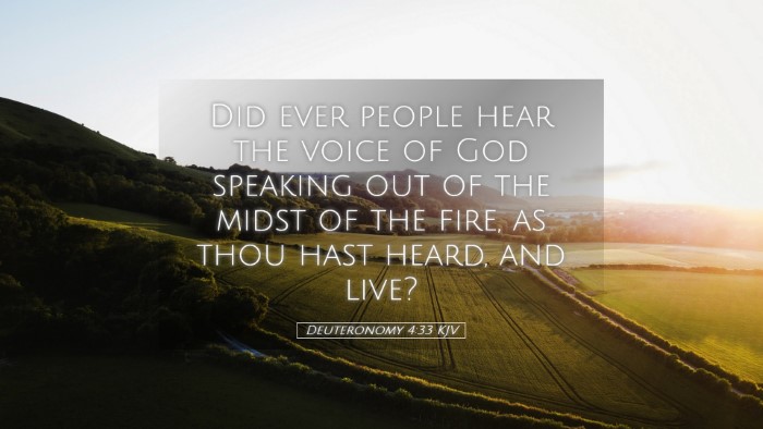 Picture 05 - Deuteronomy 4:33 KJV Desktop Wallpaper - Did ever people hear the voice of God speaking - Desktop Bible Verse Wallpaper