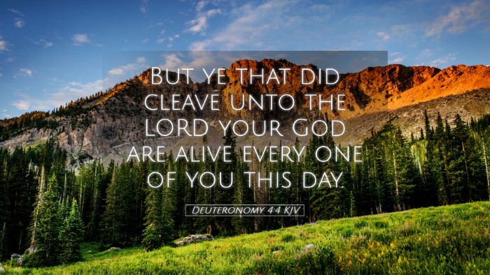 Picture 05 - Deuteronomy 4:4 KJV Desktop Wallpaper - But ye that did cleave unto the LORD your God are - Desktop Bible Verse Wallpaper