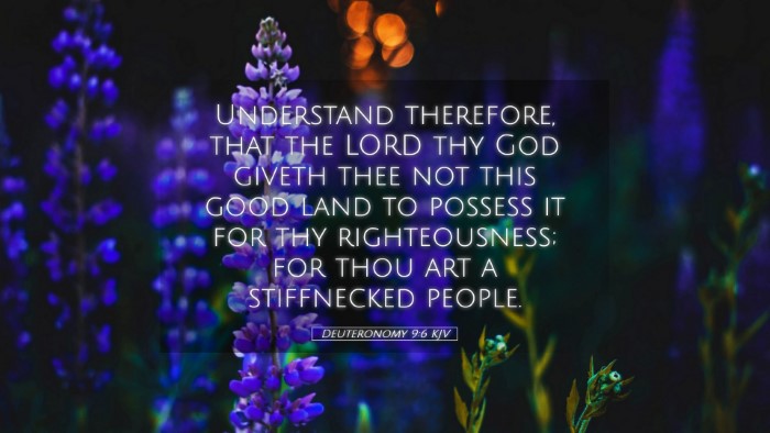 Picture 05 - Deuteronomy 9:6 KJV Desktop Wallpaper - Understand therefore, that the LORD thy God - Desktop Bible Verse Wallpaper